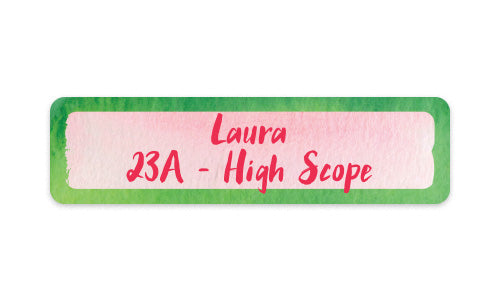 School Label Sweet Watermelon