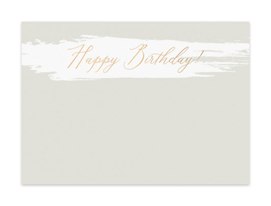 Notecard Single Happy Birthday
