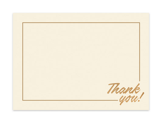 Notecard Single Thank You