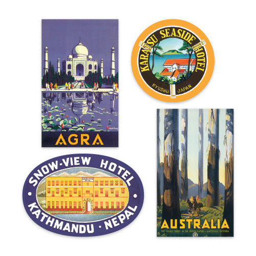 Sticky Goodies Travel Stickers - Asia & Oceania