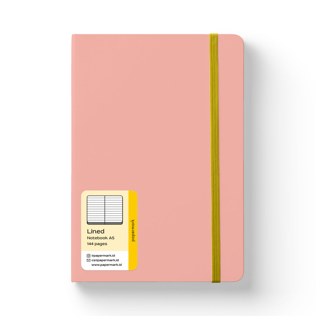 Notebook Soft Cover A5 Lined Pink