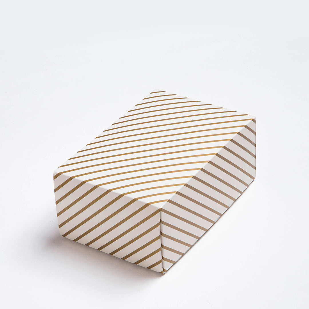 Gift Box Stripes Golden Small