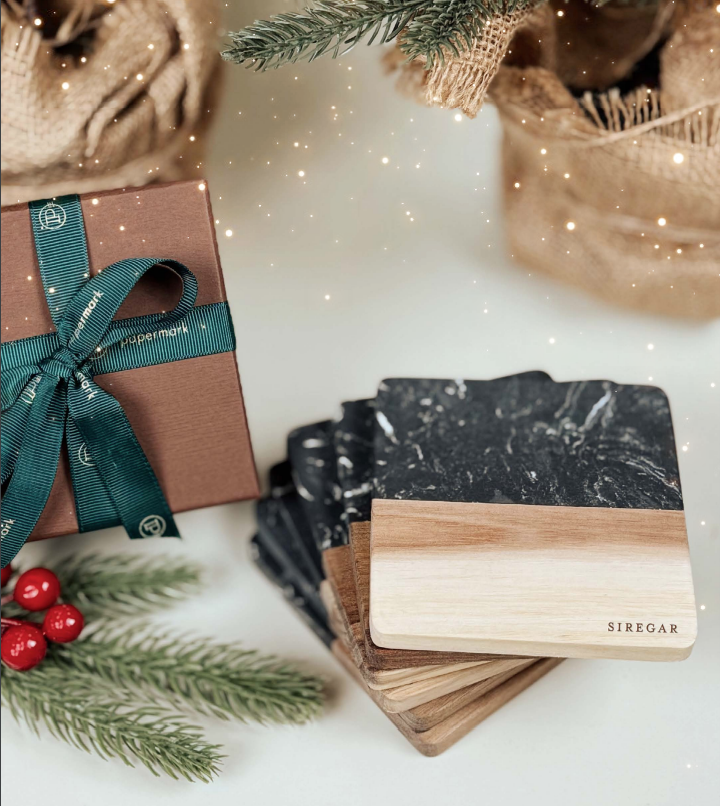 Holiday Collection - Marbleous Coaster Set