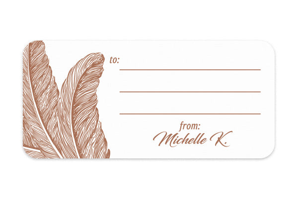 Address Label Plume