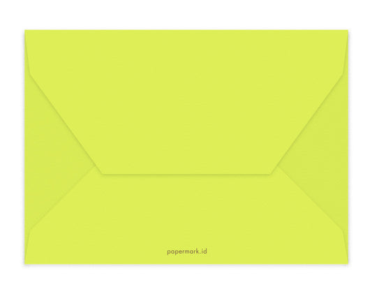 Blank Envelopes Set of 6 C6 Lime