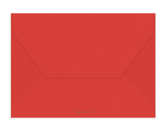 Blank Envelopes Set of 6 C6 Scarlet
