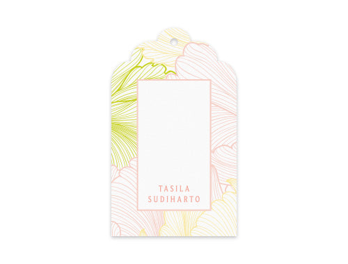 Gift Tag Set of 12 Bright Floral