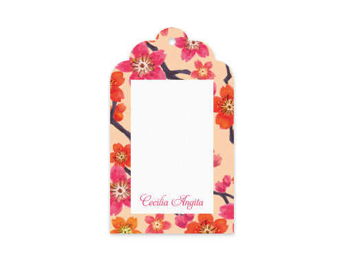 Gift Tag Set of 12 Cherry Blossom