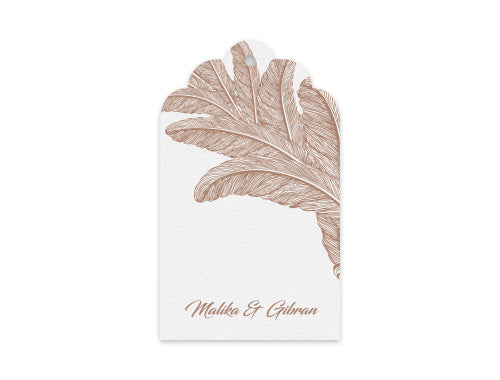 Gift Tag Set of 12 Plume