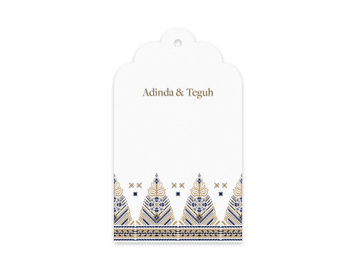 Gift Tag Set of 12 Songket