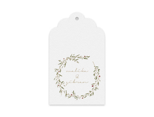 Gift Tag Set of 12 Twigth Wreath