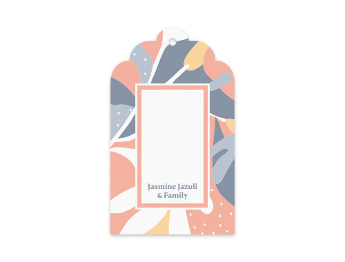 Gift Tag Set of 12 Vanilla Blush