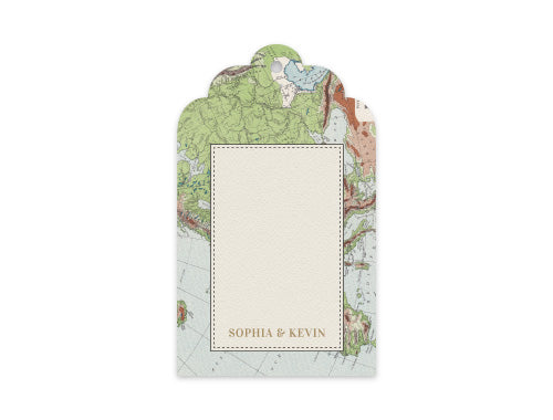 Gift Tag Set of 12 Vintage Map Europe