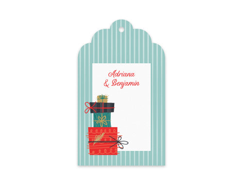 Gift Tag Set of 12 Stacky Present