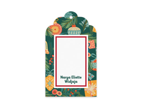 Gift Tag Set of 12 Festive Day