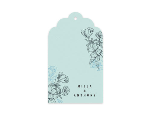 Gift Tag Set of 12 Heart Light