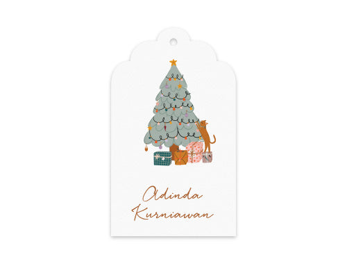 Gift Tag Set of 12 Scratchy Holidays