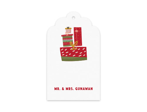 Gift Tag Set of 12 Year End Gifts