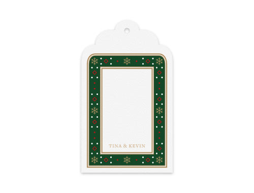 Gift Tag Set of 12 Carol