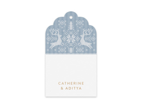 Gift Tag Set of 12 Rudolph