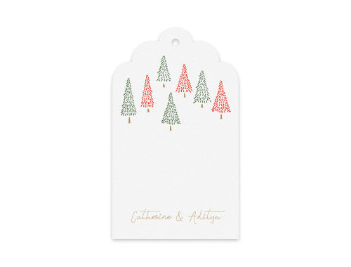 Gift Tag Set of 12 Scount Pine