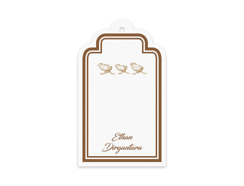 Gift Tag Set of 12 Baby Chicks