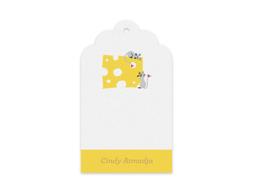 Gift Tag Set of 12 Cheesy Friends