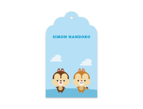Gift Tag Set of 12 Chippy Chipmunks