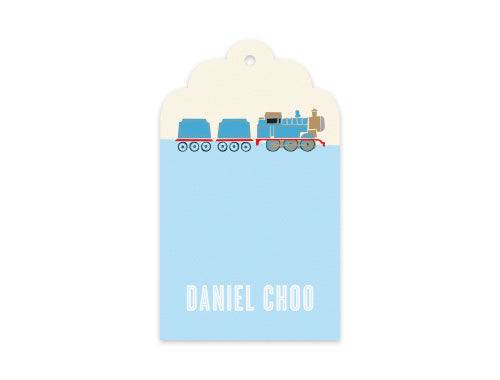Gift Tag Set of 12 Choo Choo Train