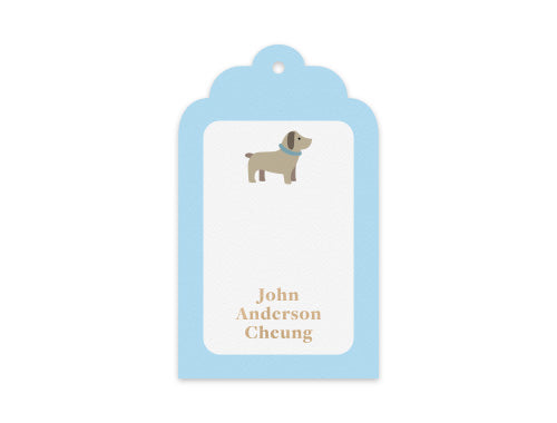 Gift Tag Set of 12 Dachshund Puppy