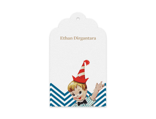 Gift Tag Set of 12 Happy Boy