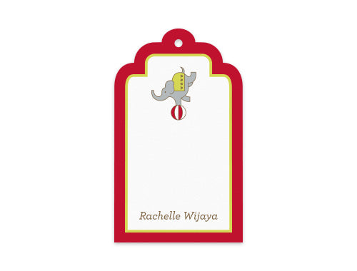 Gift Tag Set of 12 Silly Circus