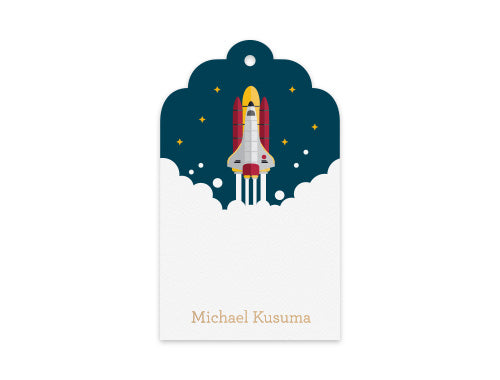 Gift Tag Set of 12 Space Shuttle