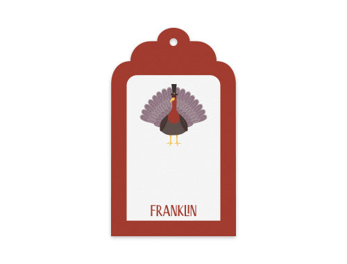 Gift Tag Set of 12 Turkey Trouble