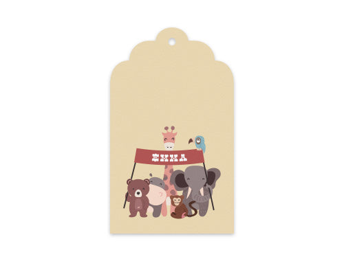 Gift Tag Set of 12 Wild Party