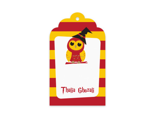 Gift Tag Set of 12 Wizard School