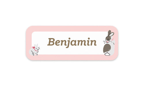 Kids Label Baby Bunny