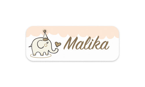 Iron-On Clothing Label Baby Elephant