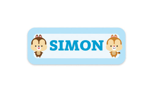 Kids Label Chippy Chipmunks