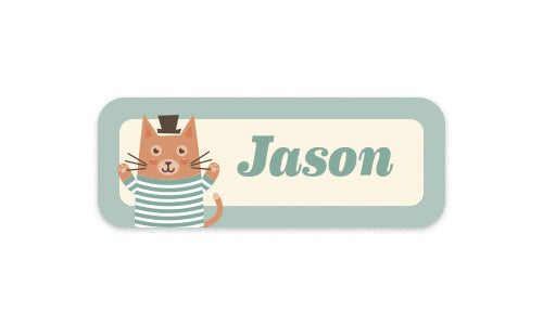 Kids Label Stoogie Cat