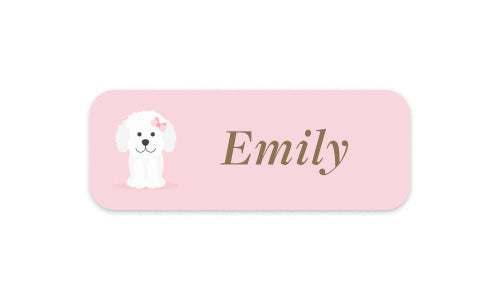 Iron-On Clothing Label Sweet Poodle