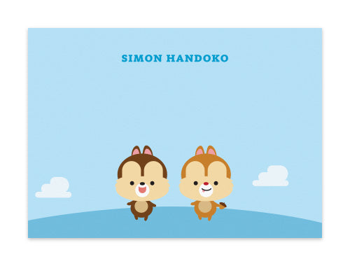 Notecard Set of 6 Chippy Chipmunks