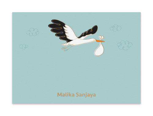 Notecard Set of 6 Ciconia