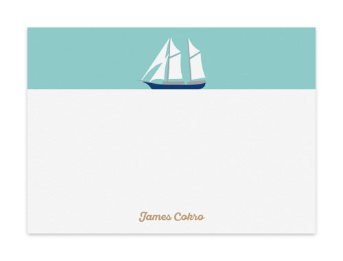 Notecard Set of 6 Sailboat
