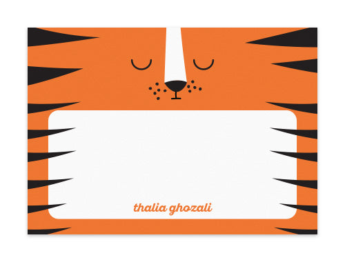 Notecard Set of 6 Sleeping Tiger