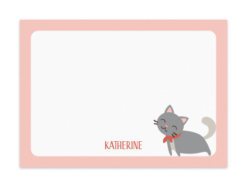 Notecard Set of 6 Soft Kitty