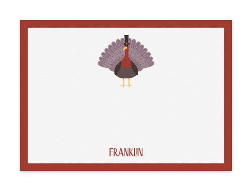 Notecard Set of 6 Turkey Trouble