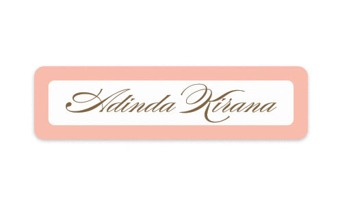 Name Label Elegante