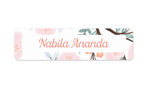 Name Label Summer Vibe Blossom