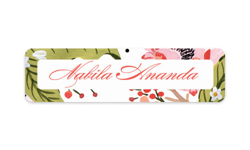Name Label Summer Vibe Charm